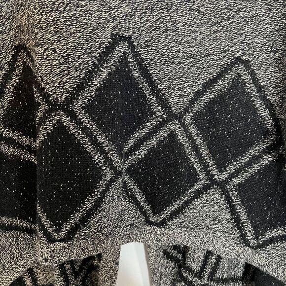 Madewell Womens Sweater All Angels Diamond Open Cardigan Sz S Grey Dolman Sleeve - Picture 5 of 9